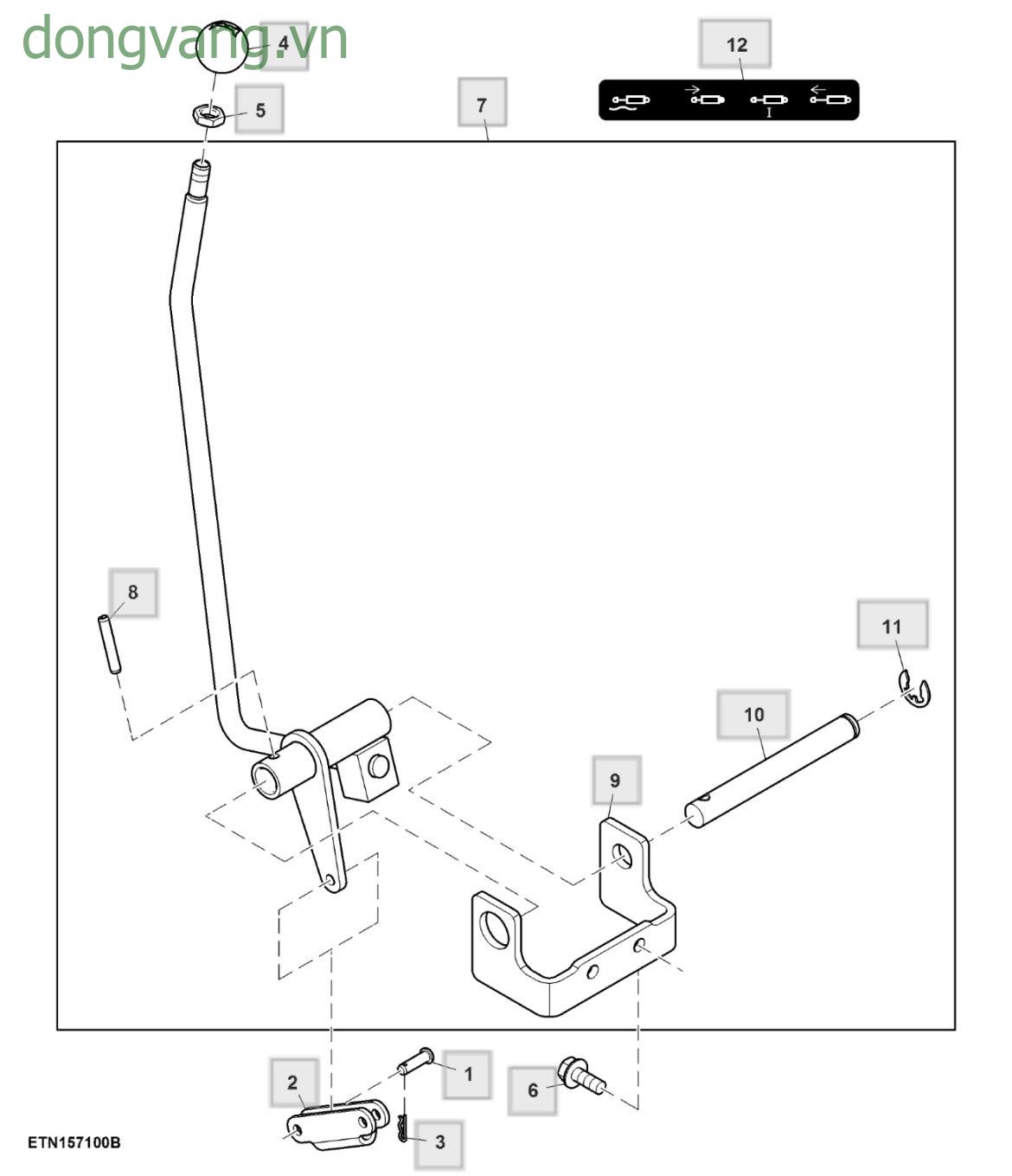 Control Lever, Selective Control Valve - ST856134